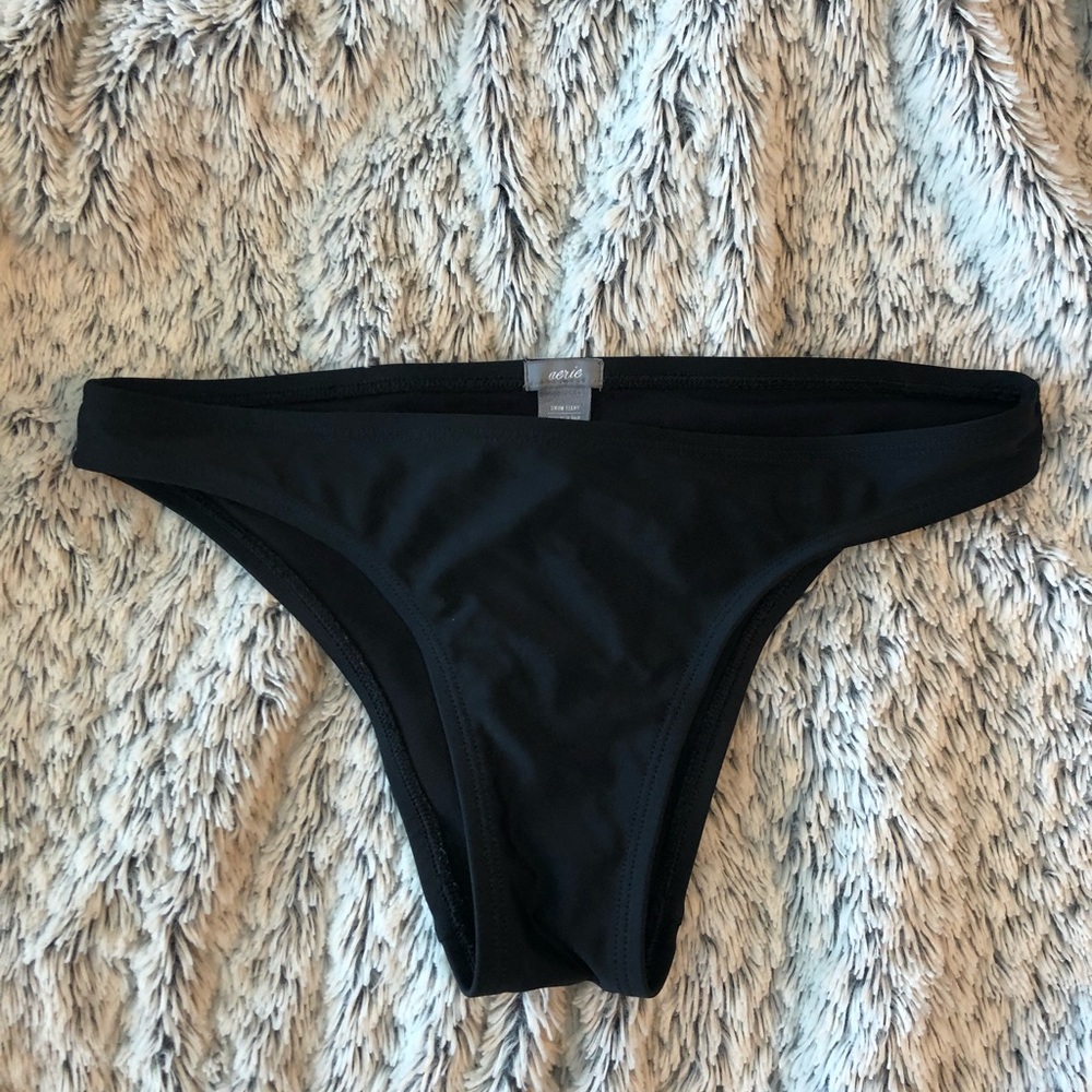 aerie black swim bottoms